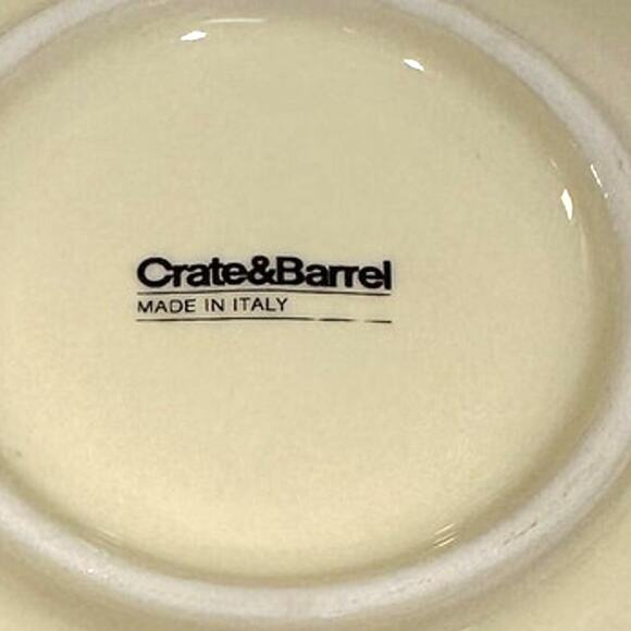 Crate and Barrel Volante 6.25" Bread and Butter Plates-Made in Italy-Set of 2 - Picture 4 of 4